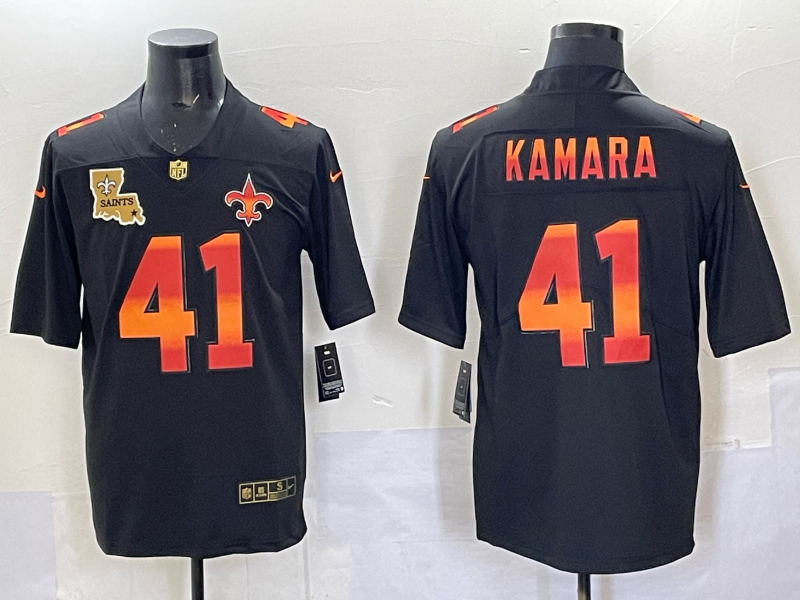 Men 2025 New Orleans Saints #4 Kamara black Limited NFL Jersey 006->detroit lions->NFL Jersey